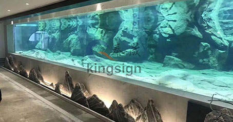 Projek tangki akuarium akrilik lobi hotel Nantong.