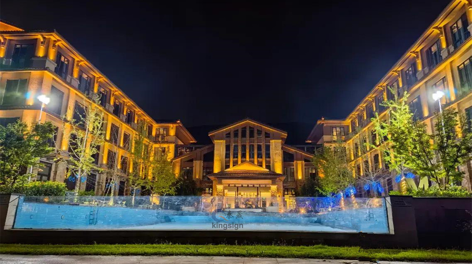 Panel akrilik untuk tetingkap kolam renang mewah